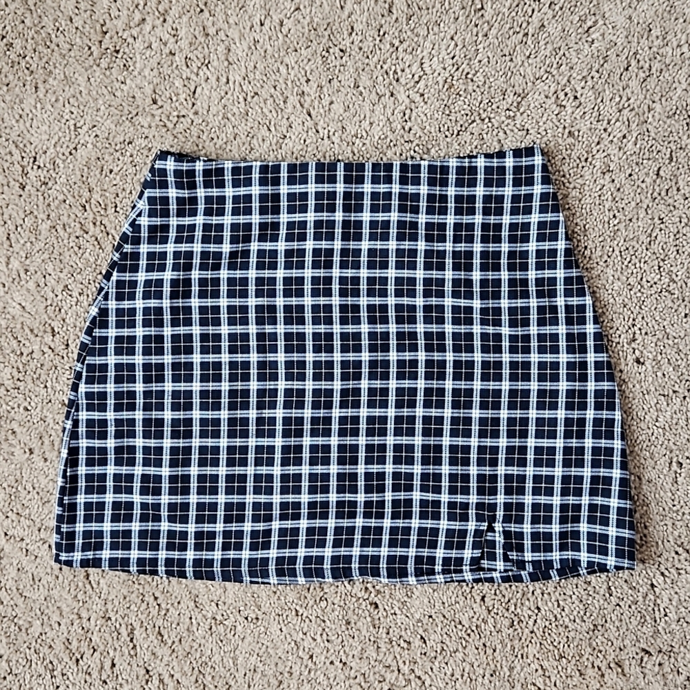 Cotton On plaid mini skirt size s